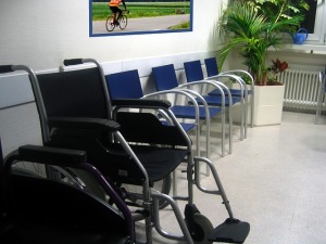 Wózki w szpitalu